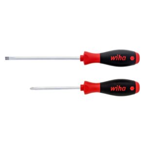 Wiha 30279 SOFTFINISH Slotted and Phillips Screwdriver Set 2-Piece
