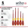Wiha 32059 SOFTFINISH Insulated Slotted, Phillips, Square Screwdriver Set (2) Wiha 32059 SOFTFINISH Insulated Slotted, Phillips, Square Screwdriver Set