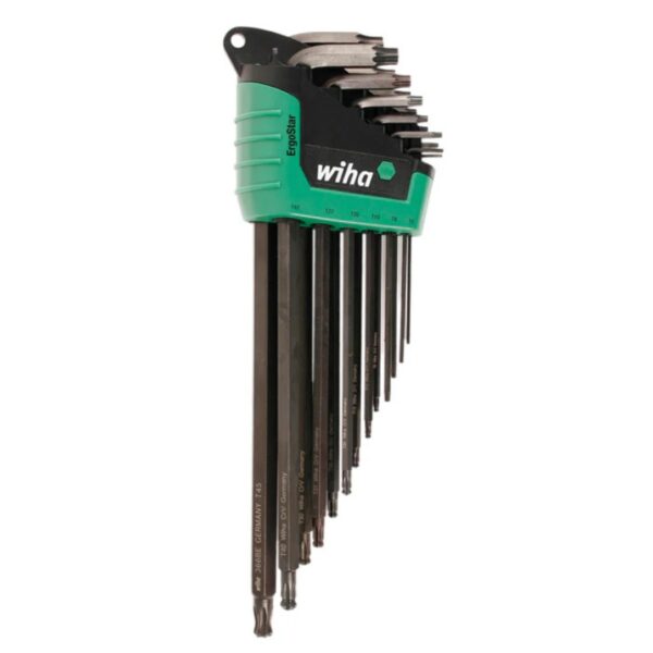 Wiha 36689 ERGOSTAR Torx Ball End L-Key Set 13-Piece