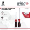 Wiha 53082 SOFTFINISH XHeavy Duty Slotted and Phillips Screwdriver Set