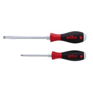Wiha 53082 SOFTFINISH XHeavy Duty Slotted and Phillips Screwdriver Set
