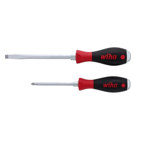Wiha 53082 SOFTFINISH XHeavy Duty Slotted and Phillips Screwdriver Set