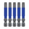 Wiha 70279 TERMINATORBLUE Torx T30 x 2" Impact Driver Bits 5-Pack