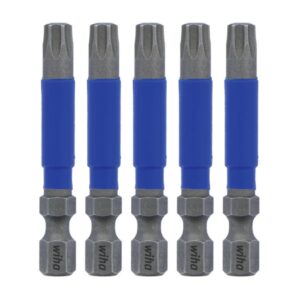 Wiha 70279 TERMINATORBLUE Torx T30 x 2" Impact Driver Bits 5-Pack