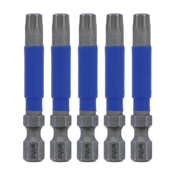 Wiha 70279 TERMINATORBLUE Torx T30 x 2" Impact Driver Bits 5-Pack