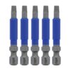 Wiha 70282 TERMINATORBLUE Sqaure SQ2 x 2" Impact Driver Bits 5-Pack