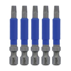 Wiha 70282 TERMINATORBLUE Sqaure SQ2 x 2" Impact Driver Bits 5-Pack