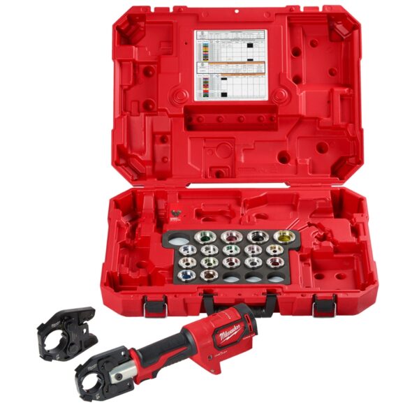 Milwaukee 2679-750AL M18 FORCE LOGIC 600 MCM Crimper Kit with 750 MCM Expanded Jaw and Dies Milwaukee 2679-750AL M18 FORCE LOGIC 600 MCM Crimper Kit with 750 MCM Expanded Jaw and Dies