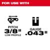 Milwaukee 49-16-2885 11/64” Round File for Saw Chain 6-Pack