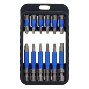 Wiha 70288 TERMINATORBLUE PH/SQ/TX Impact Driver Bit Set 12-Piece