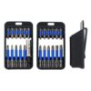 Wiha 70289 TERMINATORBLUE PH/SQ/TX Impact Driver Bit Set with Belt Clip 24-Piece