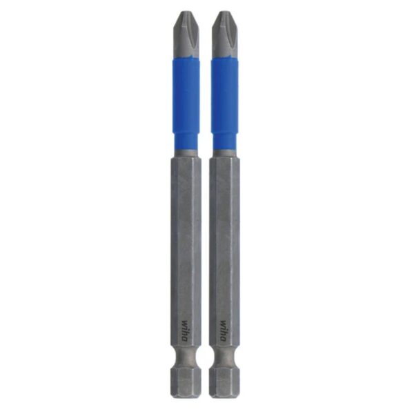Wiha 70302 TERMINATORBLUE Phillips PH2 x 3-1/2" Impact Driver Bits 2-Pack