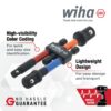 Wiha 70488 1/4", 3/8", 1/2" Colour-Coded Socket Adapter Set