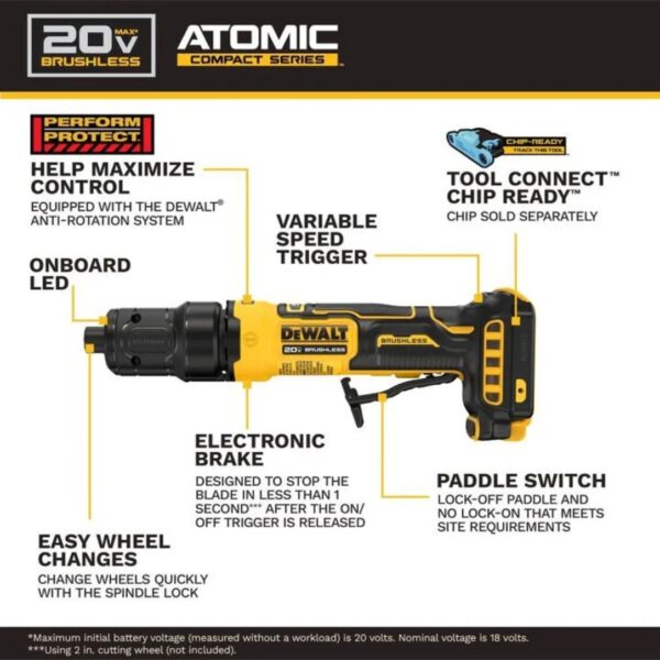 DeWalt DCG420B ATOMIC 20V MAX Die Grinder - Tool Only