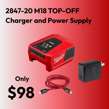 Milwaukee 2847-20 Top-Off Charger and Power Supply Only $98