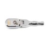 Gearwrench 81212XP 3/8" Drive 120XP Full Polish Chrome 4-3/4" Stubby Flex Head Teardrop Ratchet