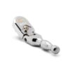 Gearwrench 81212XP 3/8" Drive 120XP Full Polish Chrome 4-3/4" Stubby Flex Head Teardrop Ratchet