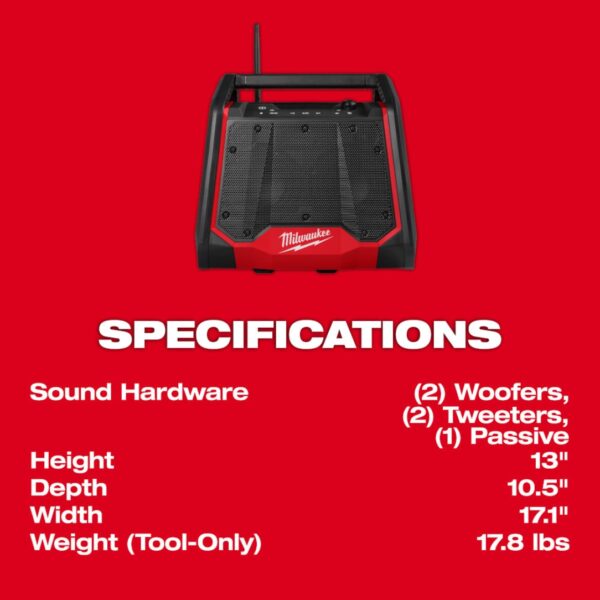 Milwaukee 2956-20 M18 Bluetooth Radio - Tool Only