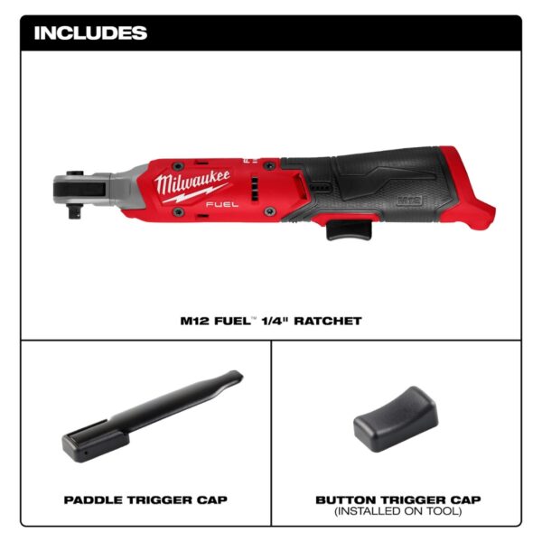 Milwaukee 3052-20 M12 FUEL 1/4" Ratchet - Tool Only