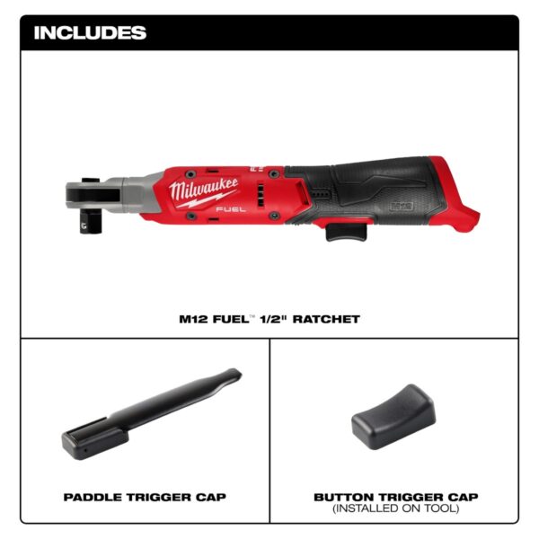 Milwaukee 3054-20 M12 FUEL 1/2" Ratchet - Tool Only