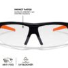 Klein 03614 Bifocal Safety Glasses +1.50 Magnified - Clear