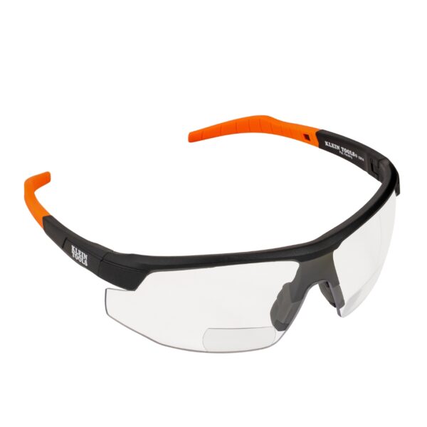 Klein 03614 Bifocal Safety Glasses +1.50 Magnified - Clear