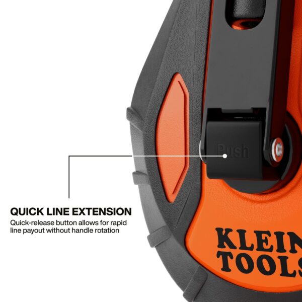 Klein CHLK100S 100ft Smooth Retractable Chalk Reel with Blue Chalk (3) Klein CHLK100S 100ft Smooth Retractable Chalk Reel with Blue Chalk