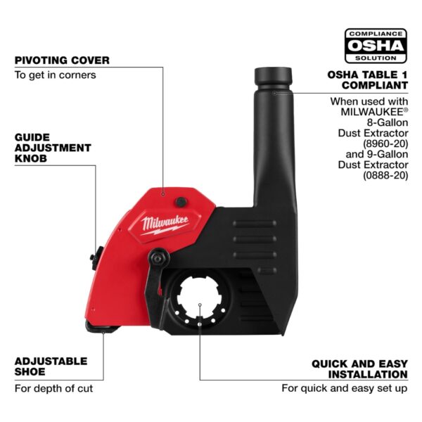 Milwaukee 49-40-6215 6" Tuckpointing Shroud