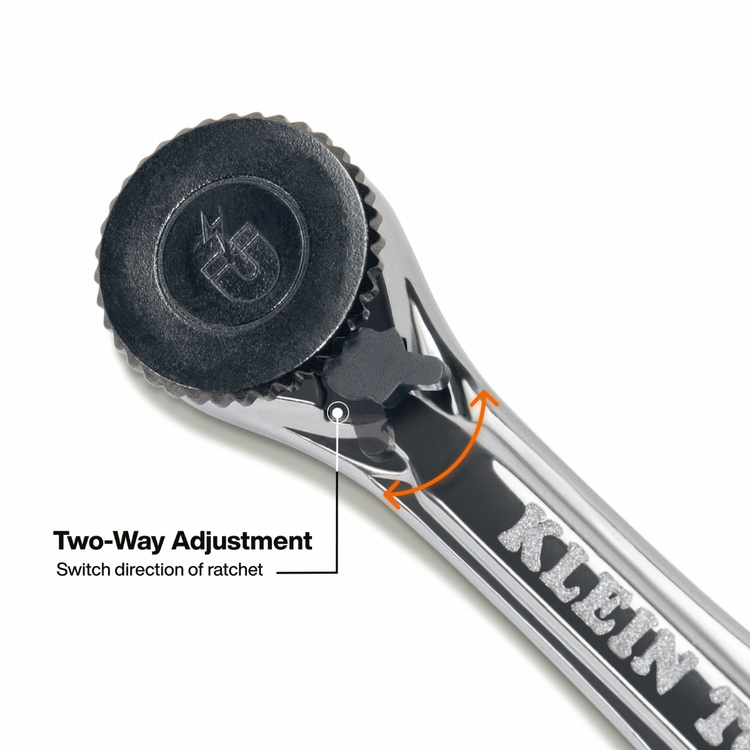 Klien Rachet Klein 65200MAG Slim-Profile Magnetic Mini Ratchet - BC Fasteners & Tools