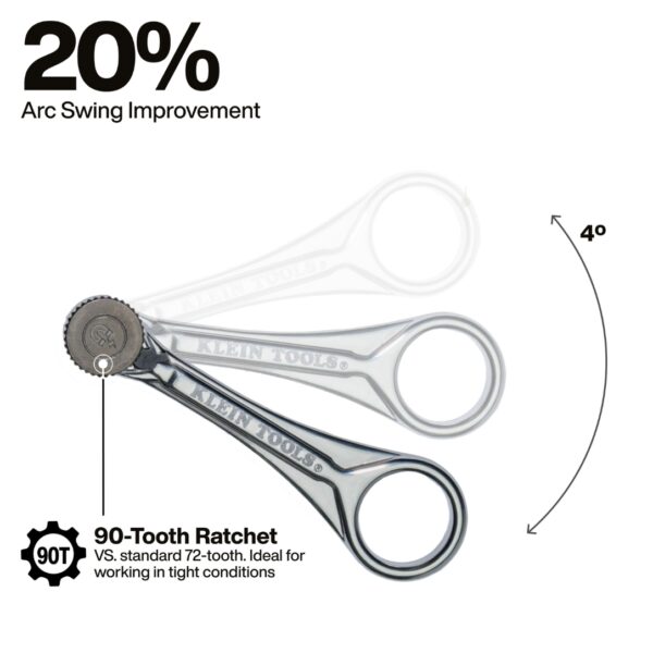 Klein 65200MAG Slim-Profile Magnetic Mini Ratchet