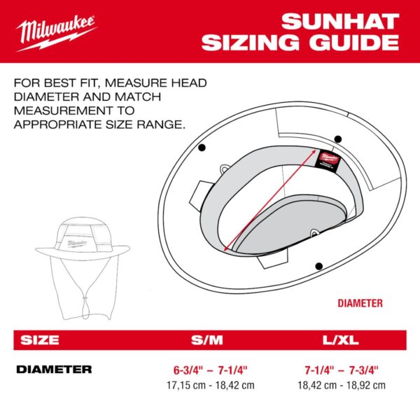Milwaukee M770 Series WORKSKIN Sunshade Hat