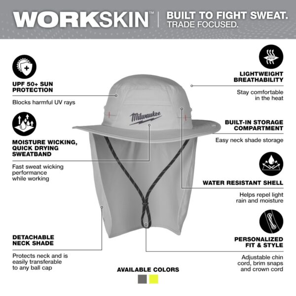 Milwaukee M770 Series WORKSKIN Sunshade Hat