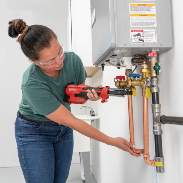 Ridgid 72553 RP115 Mini Press Tool Kit with ProPress Jaws 1/2” – 3/4"