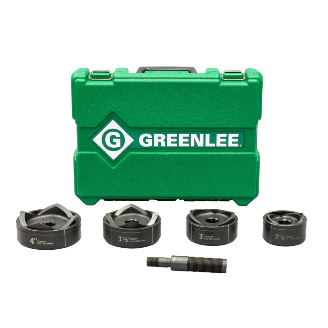 Greenlee 7304 Knockout Set for Hydraulic Drivers with Standard Round 2 ...